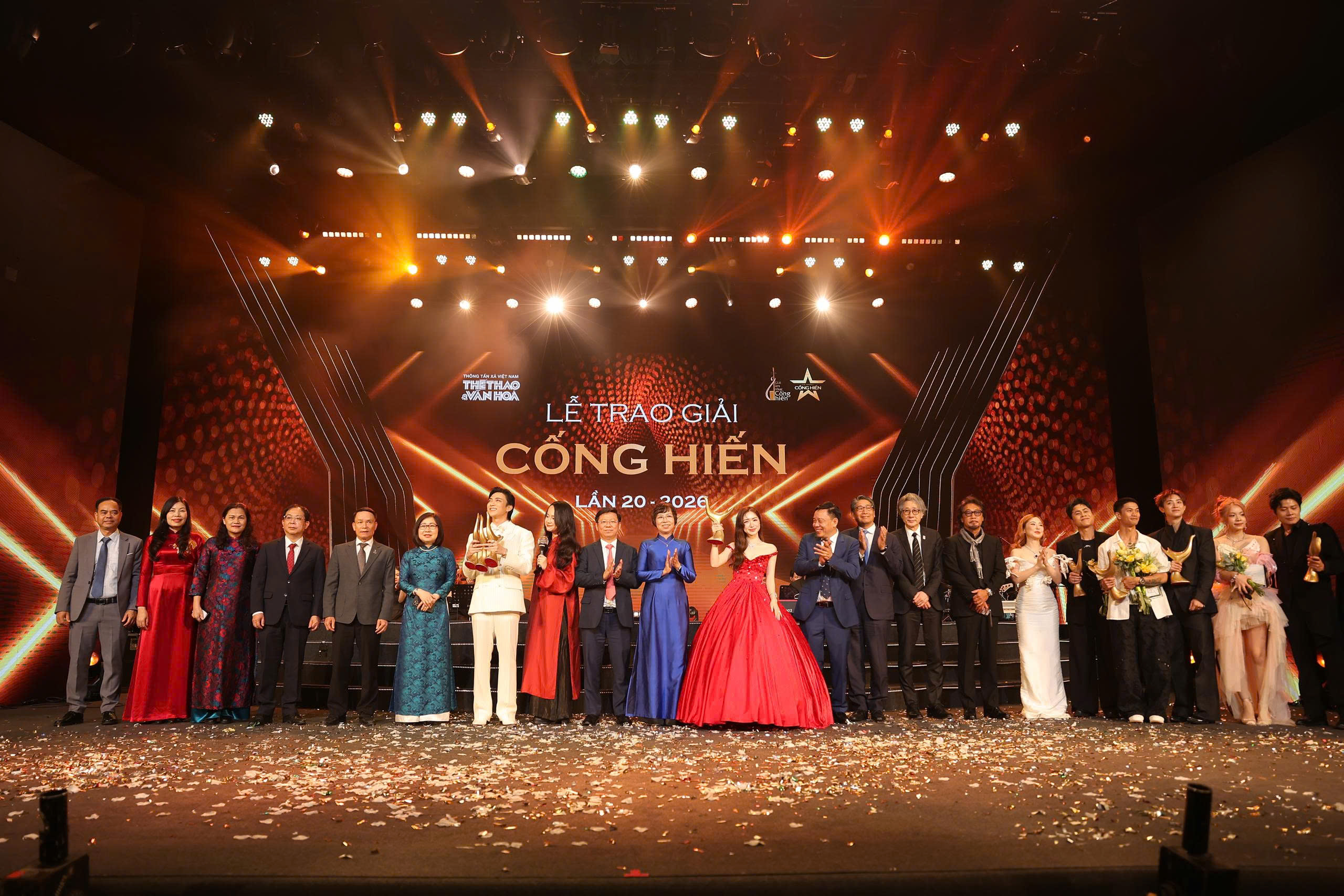 Giải Cống hiến năm 2026: Ghi dấu hành trình bứt phá của âm nhạc và thể thao nước nhà